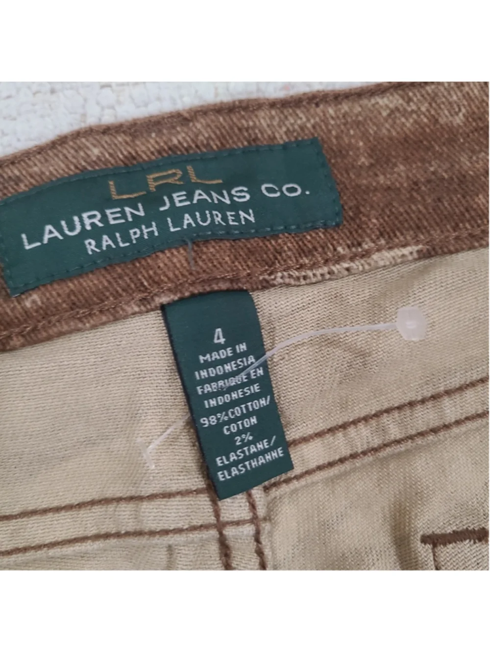Ralph Lauren Jeans Co Jeans Womens 4 Brown Modern Skinny Aztec Print Southwest